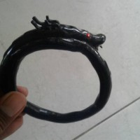 Jual gelang akar bahar hitam ukir naga seperti gambar Murah