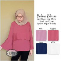 Jual belina blouse elsire - baju kemeja tunik peplum Murah