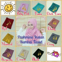 Jual Pashmina Instan Rumbai Tassel Murah