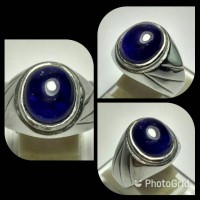 Jual CINCIN NATURAL BLUE SAFIR SRILANKA || 5.38 Cts. Murah