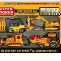Mainan Anak DIE CAST SUPER POWER F4 Metal Mobil Truk Crane Impor