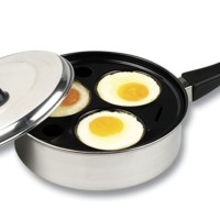 Jual CETAKAN TELUR MATA EGG POACHER 3 CUP ANTI LENGKET ADA TUTUP PEREBUS Murah