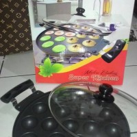 Jual CETAKAN LOYANG TAKOYAKI 19 Lubang / KUE CUBIT/TELUR POFFERTJES MAKER Murah
