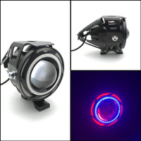 Jual Lampu Tembak Sorot Led Cree U17 Ring Kombinasi Biru Merah Murah