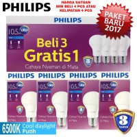 Jual Lampu Philips LED Bulb 10,5W Putih 10,5 W Watt 10,5W Bohlam packing4pc Murah