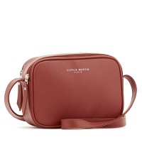 Jual TAS SELEMPANG WANITA SOPHIE MARTIN MELODIE T3294C6 BRANDED MERAH KULIT Murah