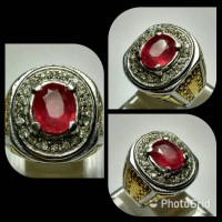 Jual CINCIN NATURAL RUBY MADAGASCAR || RED PIGEON || 3.54 Cts. Murah