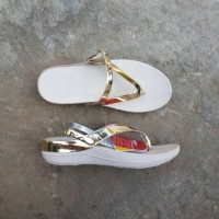Jual Fitflop Sling Leather Gold White Murah