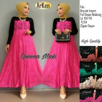 Jual queena maxy / gamis brukat mix jersup / dress / baju pesta / cantik Murah