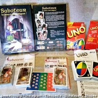Jual PAKET SABOTEUR 2 + KARTU UNO HIGH QUALITY BOARD GAME GIGAMIC Murah