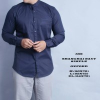 Jual Koleksi kemeja pria terbaru kemeja shanghai biru bestseller termurah Murah