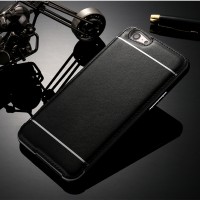 HARDCASE BACK LEATHER VINTAGE VIVO V5, V5 PLUS COVER ALUMINIUM METAL