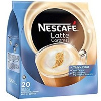 Jual Nescafe Latte Caramel Premix Coffee 20s x 25g - Kopi Malaysia Murah