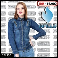 Jual Jaket jeans wanita jacket levis jeket denim hoodie motor touring biker Murah