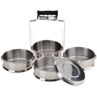 Jual Rantang Catering Set 4 Susun Stainless Steel Food Carrier 14 cm Murah