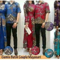 Jual Termurah Couple Batik Gamis Mayasari Murah