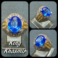 Jual CINCIN BATU AKIK PERMATA KING KHASMIR MEWAH BUKAN KING SAFIR MURAH Murah
