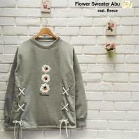 Jual FLOWER SWEAT JAKET / SWEATER ABU MURAH Murah