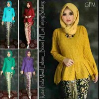 Jual RnB PEPLUM PRADA BATIK LENGAN PANJANG KEBAYA MODERN HIJAB BLOUSE Murah