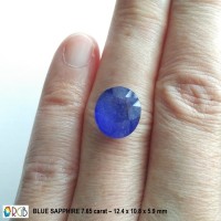 Jual Natural Blue Sapphire 7.65 Ct Murah