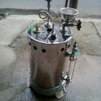 Setrika Uap Boiler Gas Maomoto kapasitas 5 liter/boiler laundry