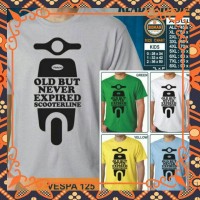 t shirt, kaos, baju VESPA 125 old but never expired