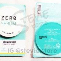 Jual ETUDE HOUSE Zero Sebum Drying Powder NEW
Ukuran 6g MATTE FOR OILY SKIN Murah
