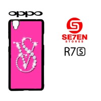 Casing HP Oppo R7S victorias secret monogram bling Custom Hardcase Cov