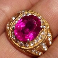 Cincin Titanium Batu Ruby Catam HQ