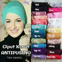 Jual Ciput Kerut Anti Pusing / Ciput Rajut Anti Pusing Murah