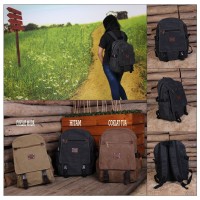 Jual Tas Ransel - Bodypack Bahan Kanvas - Trendy Murah