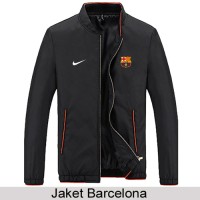 Jaket Parasut Black Barcelona