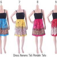 Dress Batik Bali Grosir Murah Dress Nanas Tali Pendek Tato