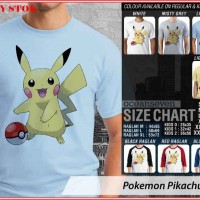 Pokemon Pikachu 6 TX - BAJU KAOS DISTRO PRIA WANITA ANAK OCEAN SEVEN