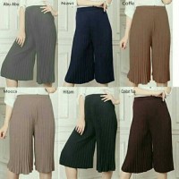 Jual Celana kulot pendek / celana kulot plisket pendek/ celana kulot wanita Murah