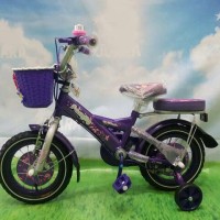 SEPEDA MINI FAMILY GLAMOUR 12 INCI PURPLE ANAK USIA 2-5 TAHUN