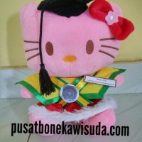 Jual Boneka Wisuda Hello Kitty | Hadiah Wisuda Kado Wisuda Boneka Helo kity Murah