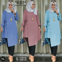 Jual 58315 yolanda tunic/baju tunik murah/atasan muslim wanita murah keren Murah