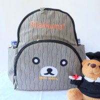 Jual Tas Ransel Mini Backpack Rilakuma Grey Murah
