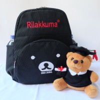 Jual Tas Ransel Mini Backpack Rilakkuma Black Murah