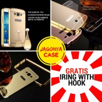 Case Bumper Mirror Samsung Galaxy Grand 2 G7106 GRATIS IRING With Hook