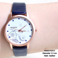 TERBARU Jam tangan fossil kulit leather grosir termurah fashion remaja