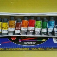 Jual Cat air gitar / Mr. Love Guitar water colour 12 warna Murah