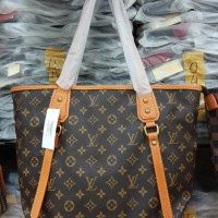 Louis Vuitton jolly kulit matang semi super tas lv