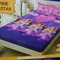 Jual Sprei Dluxe Kintakun No.1 Barbie Pop Star Murah