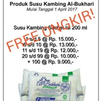 Jual SUSU KAMBING SEGAR ALBUKHARI BER - BPOM Murah