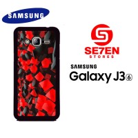 Casing Samsung J3 2016 black red tablet Custom Hardcase