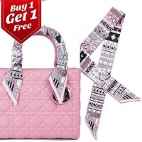 Jual AKSESORIS TAS / KALUNG / CHOKER Twilly White Pink Geometric 025611r Murah