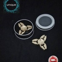 Jual Fidget spinner Tri Twist Yankee Metal Brass/Gold Original Harga Grosir Murah