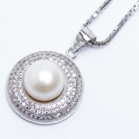 Jual Kalung Perak Emas Putih dan Mutiara ASLI - WGP 099 (Garansi 6 bulan) B Murah